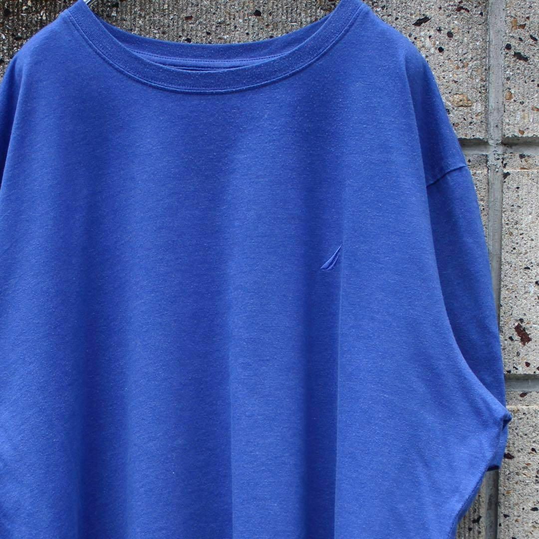 Tシャツの古着↑各NAUTICA ノーティカ ロゴ刺繍 XLサイズ  Tシャツ