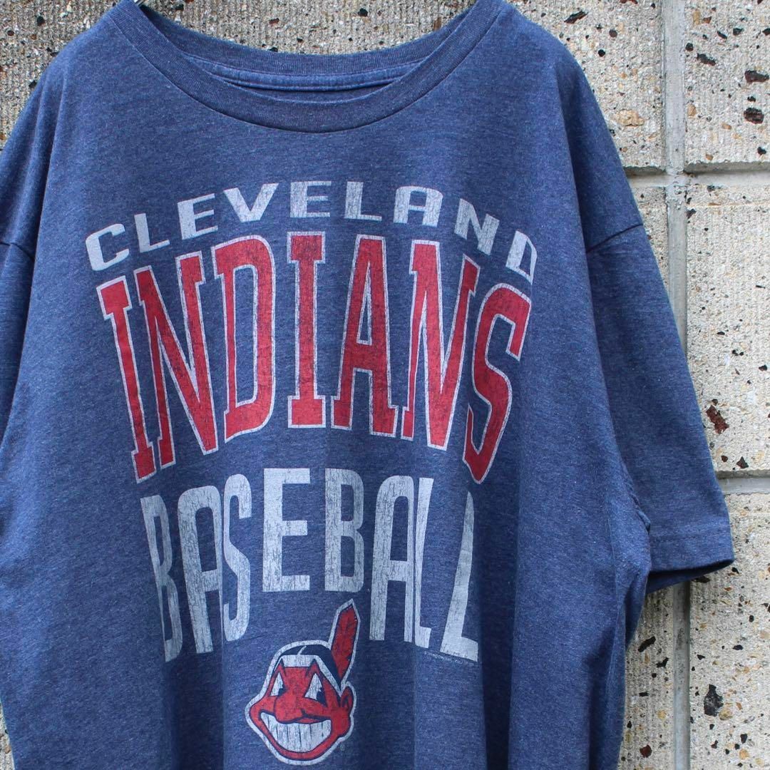 CLEVELAND INDIANS 旧エンブレムロゴ入り XLサイズTシャツ