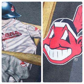 Cleveland INDIANS 90s 旧ロゴ多々 XLサイズ Tシャツ