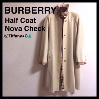 バーバリー(BURBERRY)の美品★BURBERRY ハーフコート(スプリングコート)