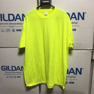 ギルタン(GILDAN)のGILDANギルダン☆半袖無地Tシャツ★ポケット無し★ネオンイエロー★黄色☆S(Tシャツ/カットソー(半袖/袖なし))