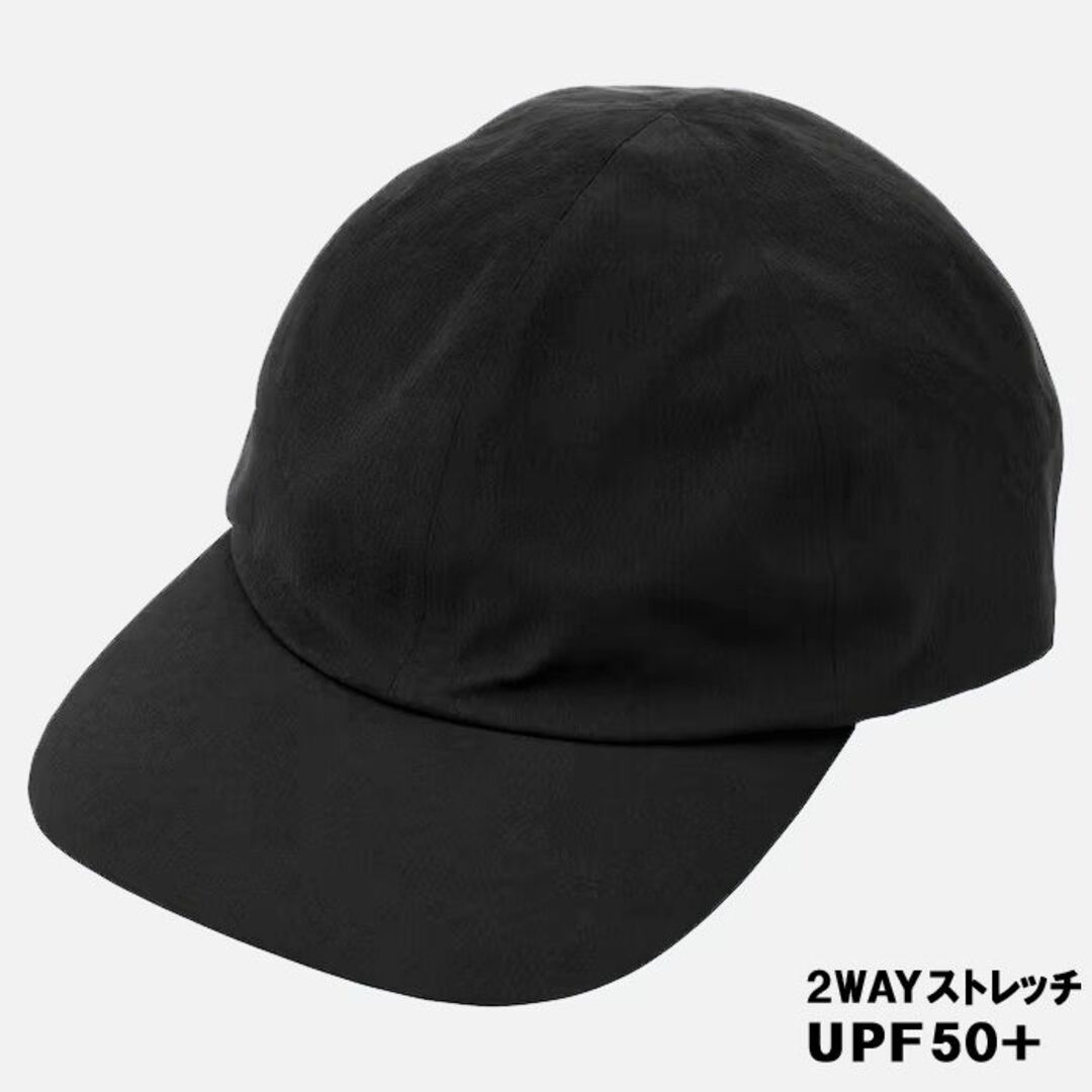 UNIQLO - ☆連休sale☆UVカット2WAYストレッチキャップ黒*試着のみの
