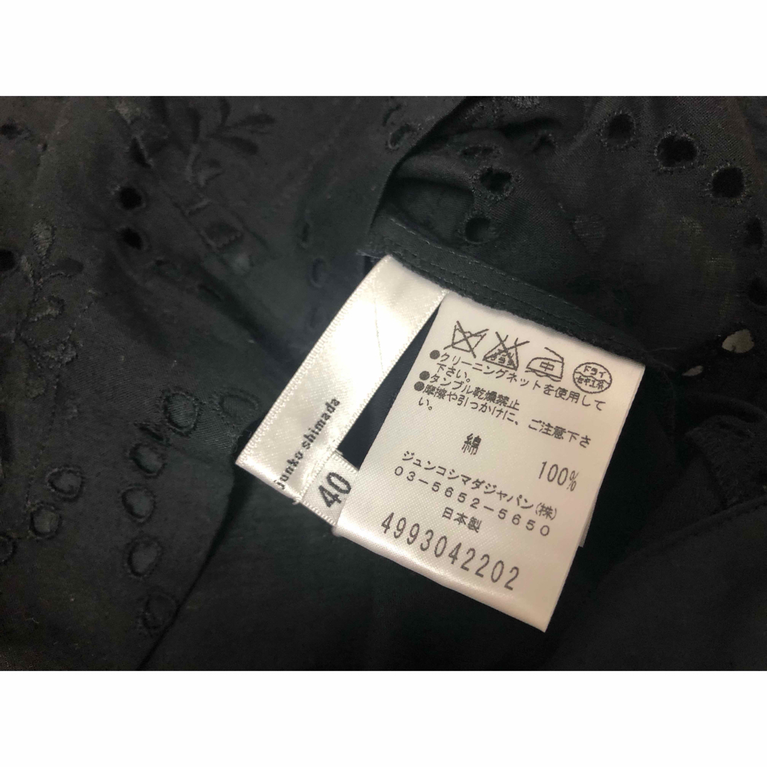 JUNKO SHIMADA - 49 AV. ジュンコ シマダ 花柄刺繍レース ちょうちん袖