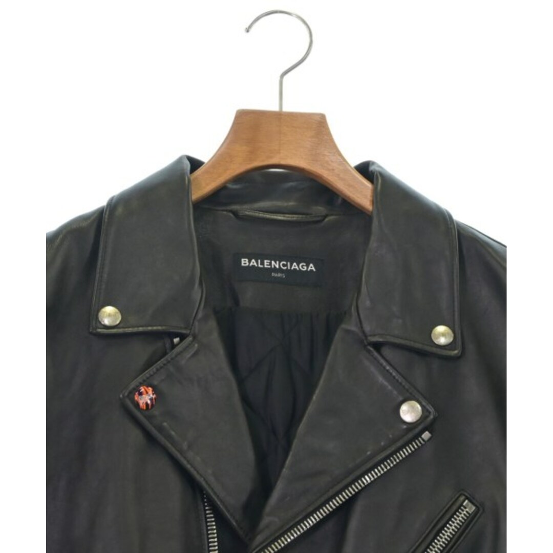 Balenciaga - BALENCIAGA バレンシアガ ライダース 48(L位) 黒 【古着