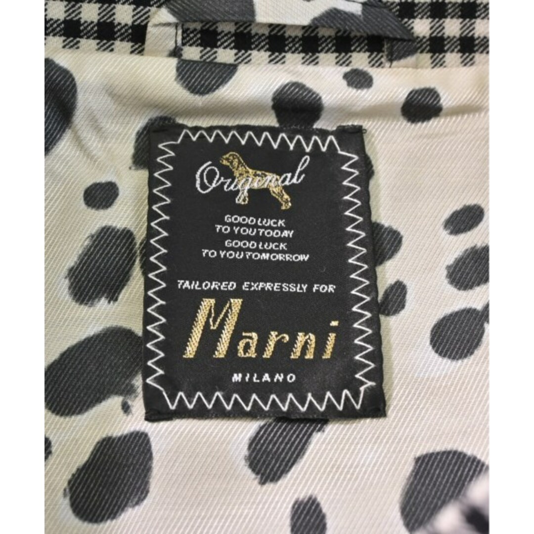 Marni(マルニ)のMARNI マルニ ブルゾン 36(XS位) 黒x白(ギンガムチェック) 【古着】【中古】 レディースのジャケット/アウター(その他)の商品写真