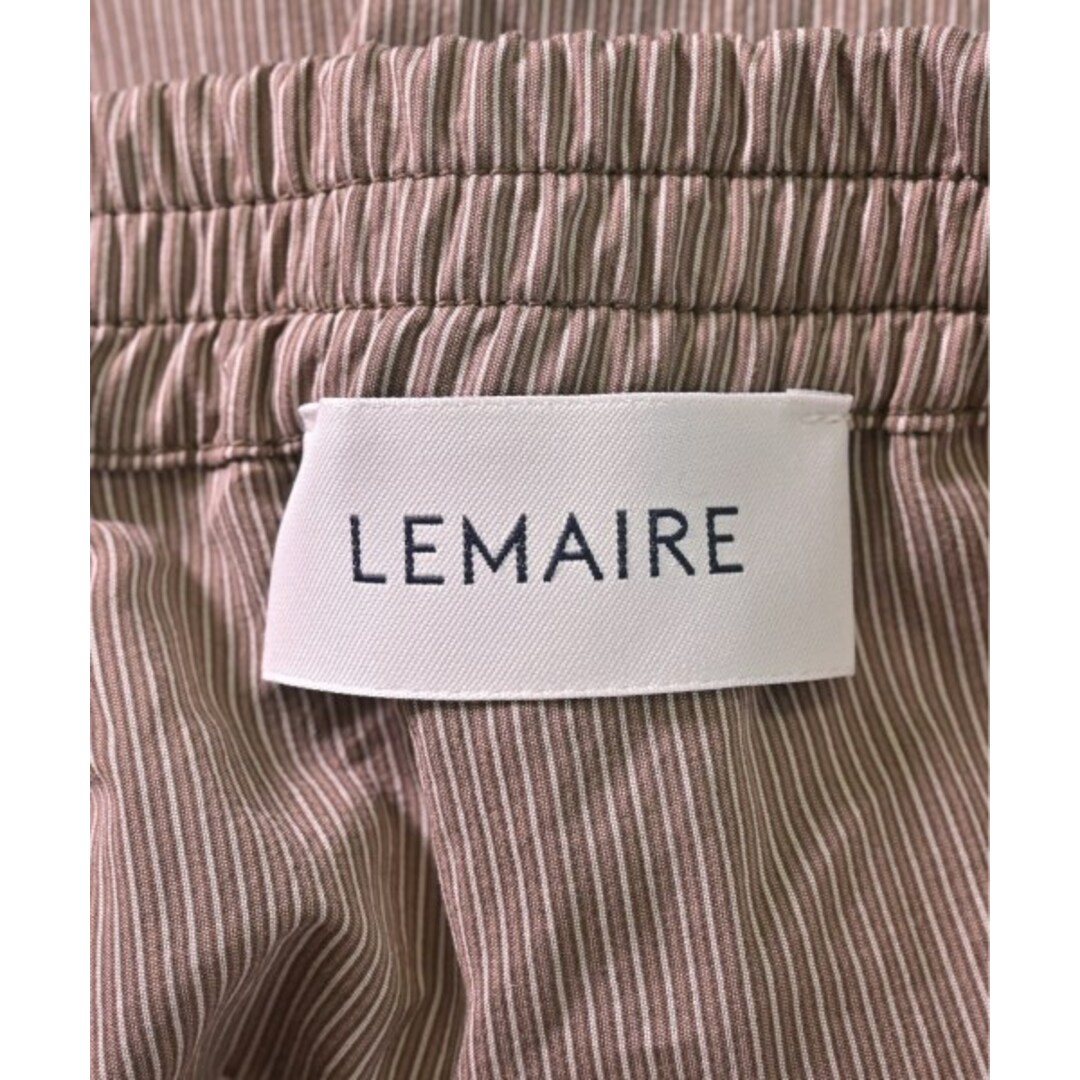 LEMAIRE ルメール パンツ（その他） 44(S位) 茶x白(ストライプ)