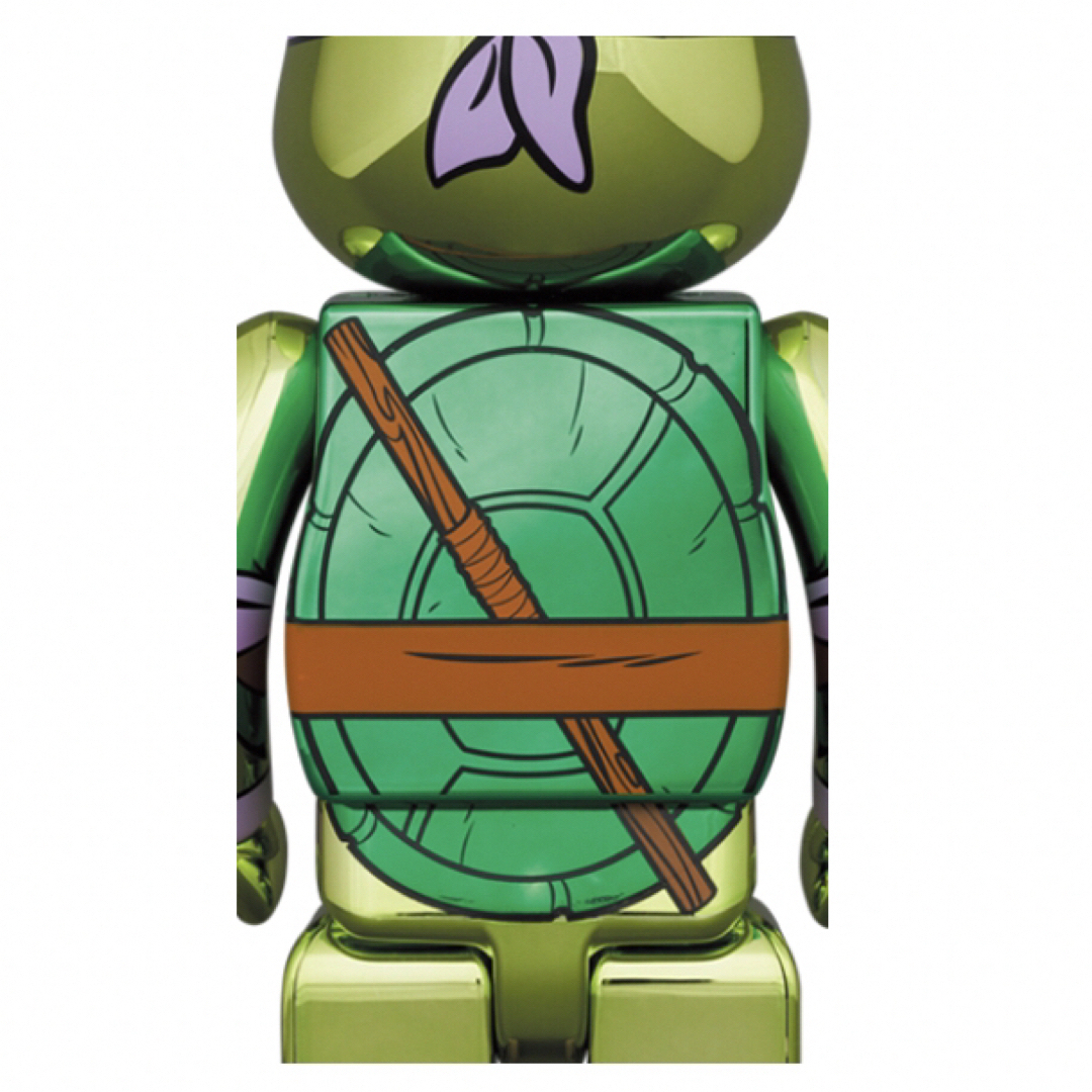 BE@RBRICK DONATELLO CHROME Ver.100％&400％