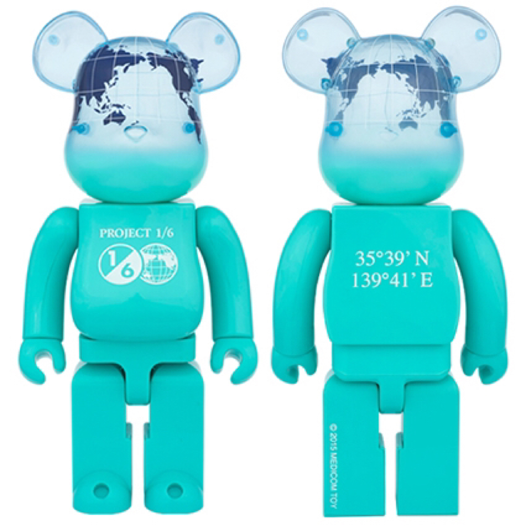 MEDICOM TOY - 1／6限定 EARTH Ocean Blue 400%ベアブリック/未開封の