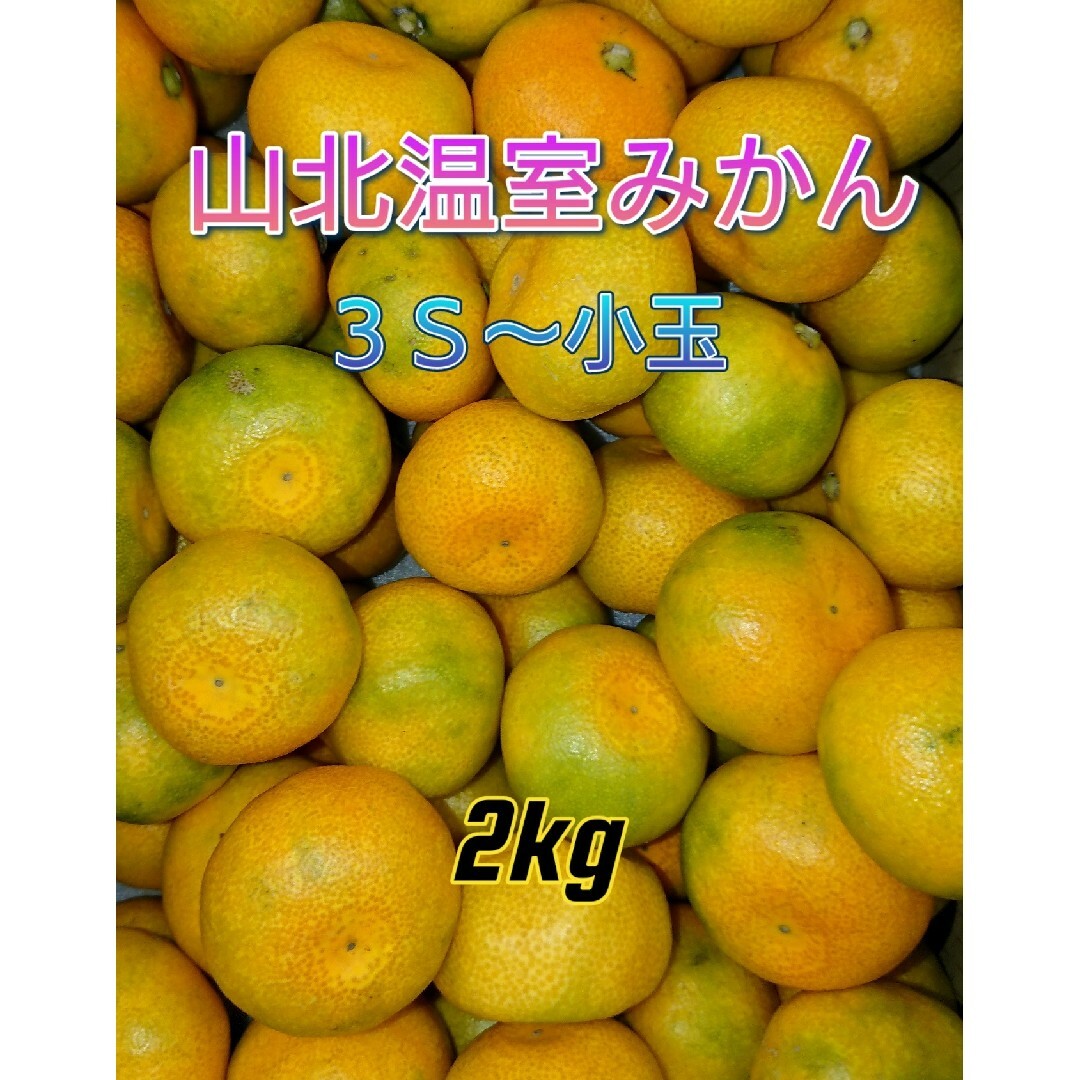 山北温室みかん 興津早生 [緑] 3S～小玉 2㎏ 高知県産 食品/飲料/酒の食品(フルーツ)の商品写真