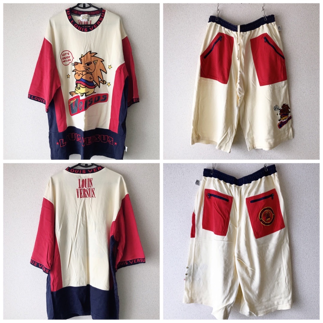 希少90s LOUIS VERSUS セットアップ B系HIPHOP XL相当