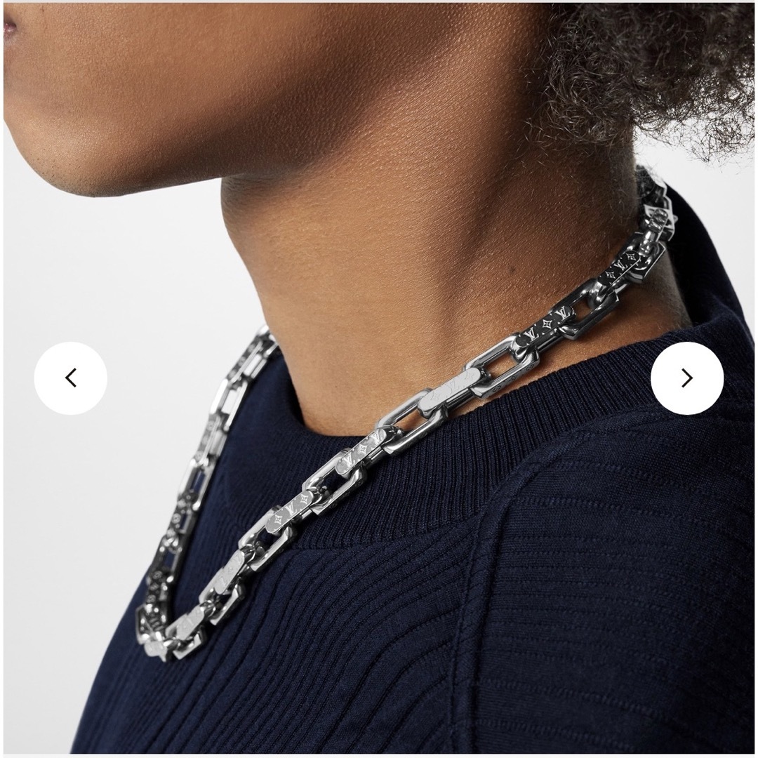 Shop Louis Vuitton Lv chain links necklace (M69987) by JOY＋