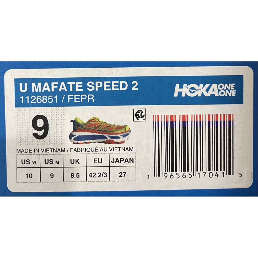 HOKA ONE ONE(ホカオネオネ)の◾️MAFATE SPEED 2 27cm 1126851 FEPR メンズの靴/シューズ(スニーカー)の商品写真