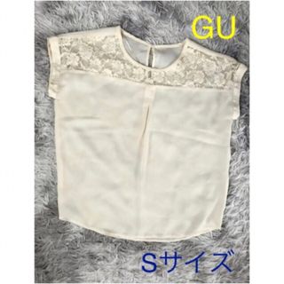 ジーユー(GU)のGU ジーユー シースルーレース トップス S(シャツ/ブラウス(半袖/袖なし))