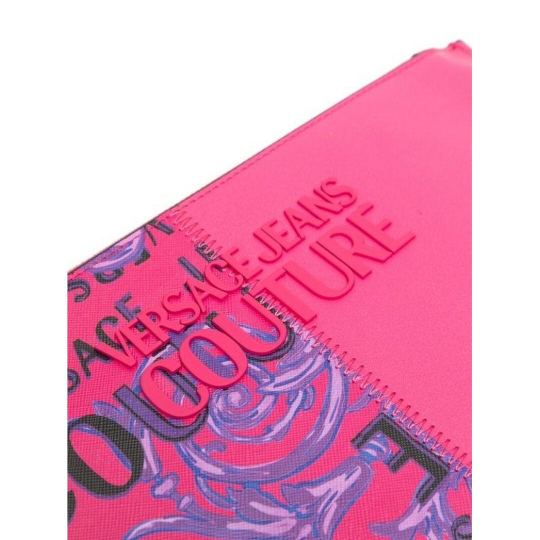 VERSACE JEANS COUTURE クラッチバッグ ピンク バロック 日本