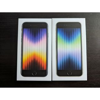 アイフォーン(iPhone)のiPhoneSE 第3世代×2台　64GB SIMフリー(スマートフォン本体)