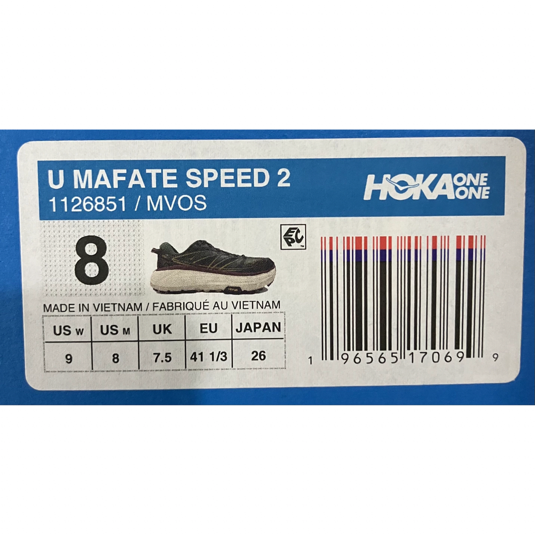 HOKA ONE ONE(ホカオネオネ)のMAFATE SPEED 2  26cm 1126851MVOS メンズの靴/シューズ(スニーカー)の商品写真