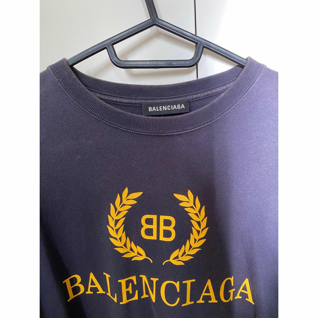 BALENCIAGA バレンシアガ tシャツ シグネチャー ロゴ ダメージ加工