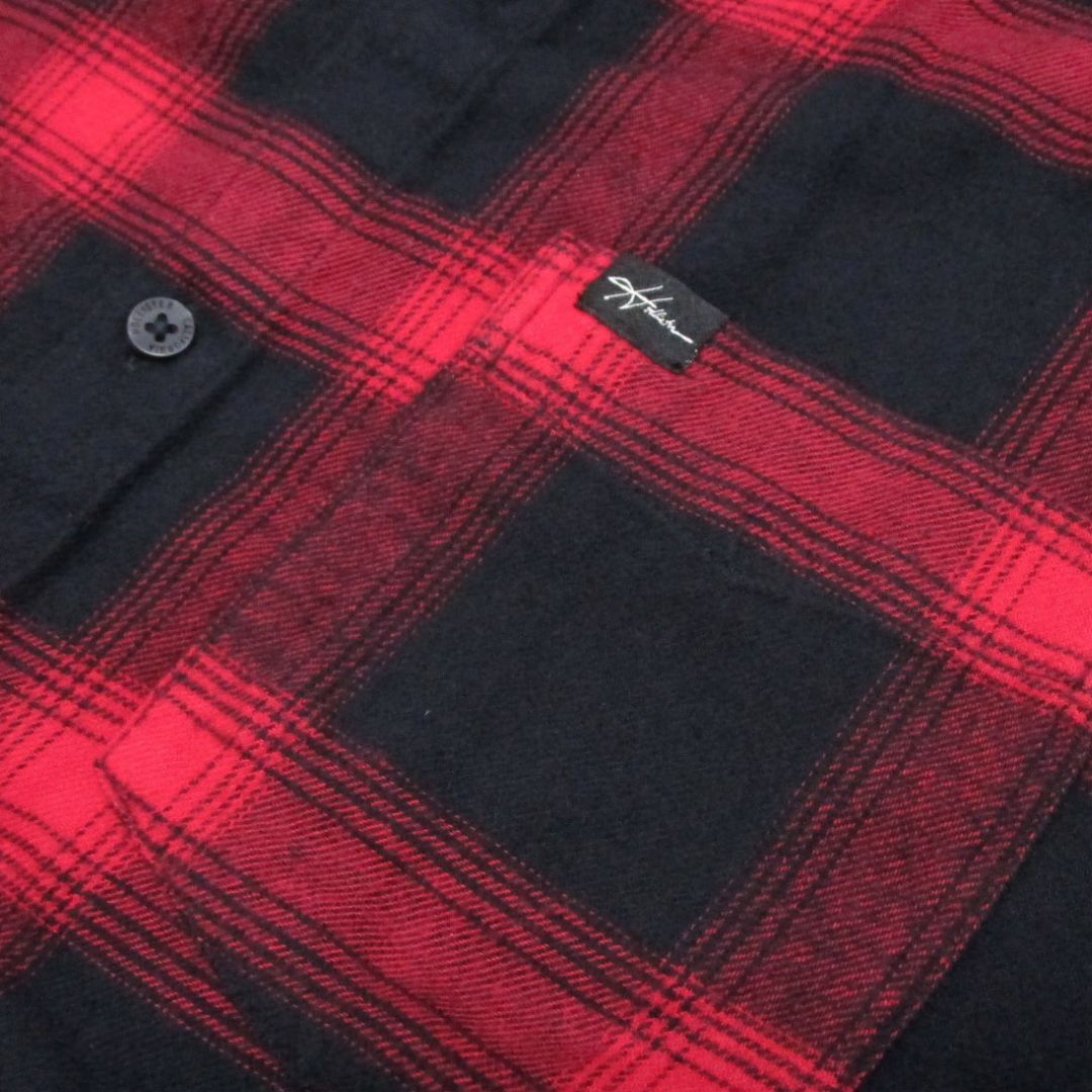 Hollister(ホリスター)の★新品★ホリスター★ネルチェック半袖シャツ (Red/Black/XL) メンズのトップス(シャツ)の商品写真