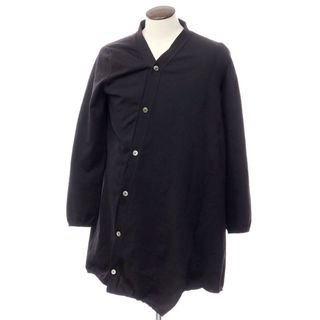 コムデギャルソンオムプリュス(COMME des GARCONS HOMME PLUS)の【中古】コムデギャルソンオムプリュス COMME des GARCONS HOMME PLUS 2018年春夏 ポリエステル ロングカーディガン ブラック【サイズL】【メンズ】(カーディガン)