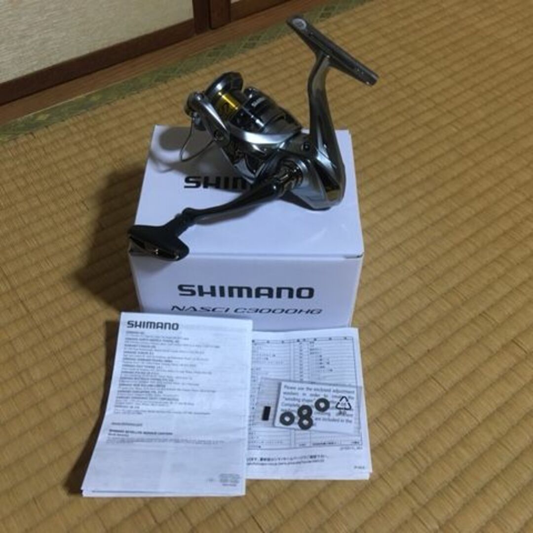 【新品】シマノ　２１ナスキー　C3000HG62自重