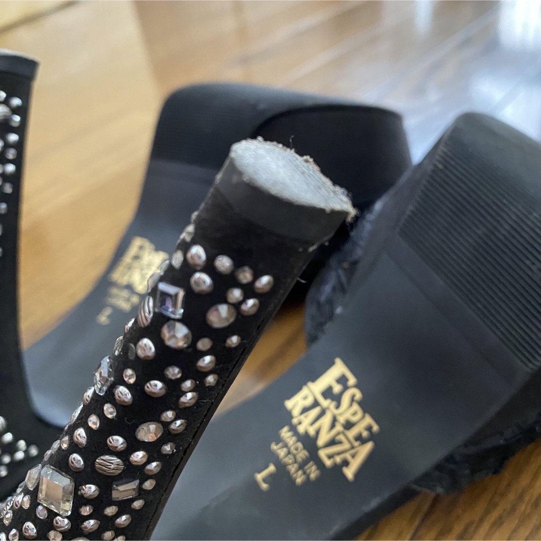 ESPERANZA(エスペランサ)のミュール　black  Lサイズ　ハイヒール　ESPERANZA レディースの靴/シューズ(ミュール)の商品写真