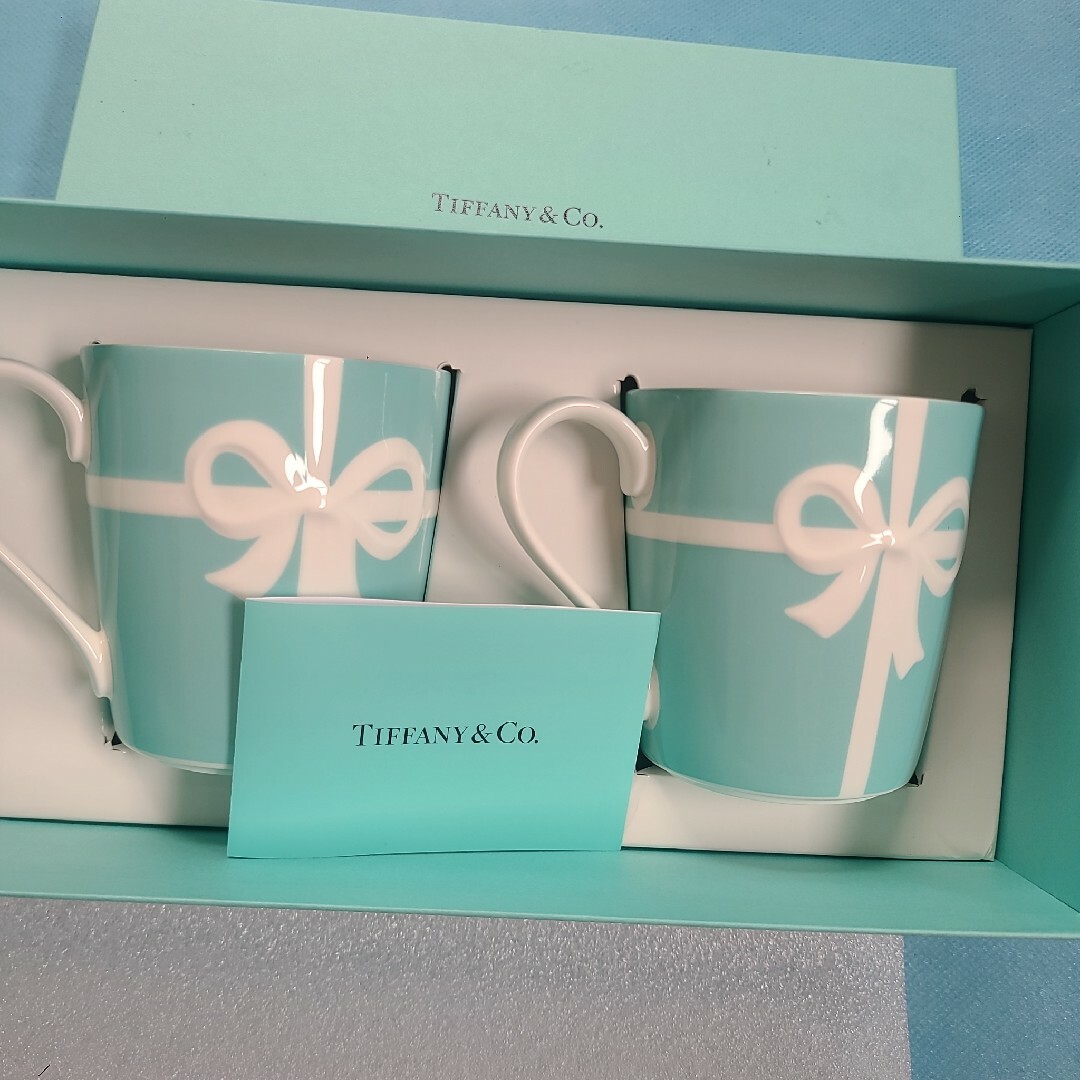 キッチン/食器未使用　美品　TIFFANY&Co. ティファニー ブルーリボン マグカップ