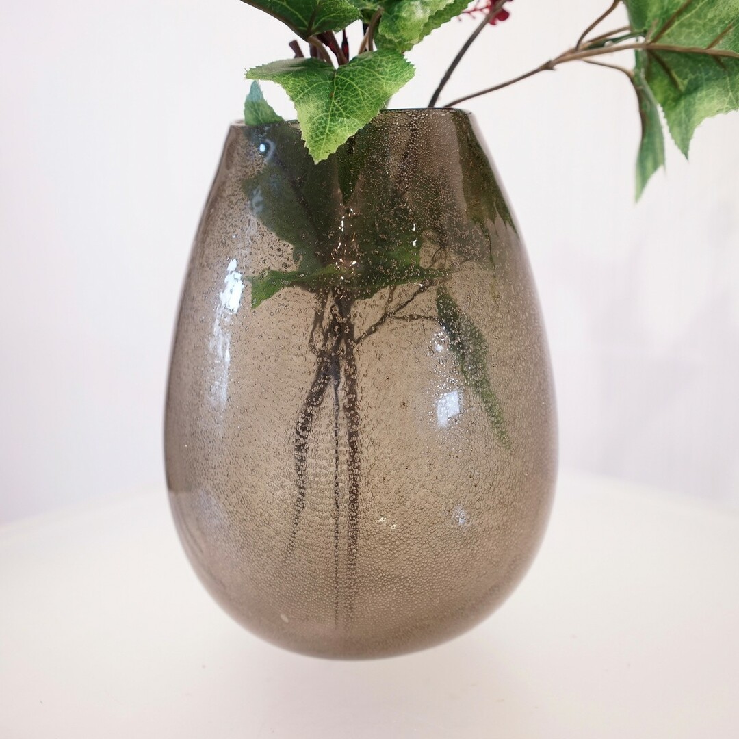 超人気新品 フラワーベース ガラス 花瓶 造花付き ナチュラル モダン