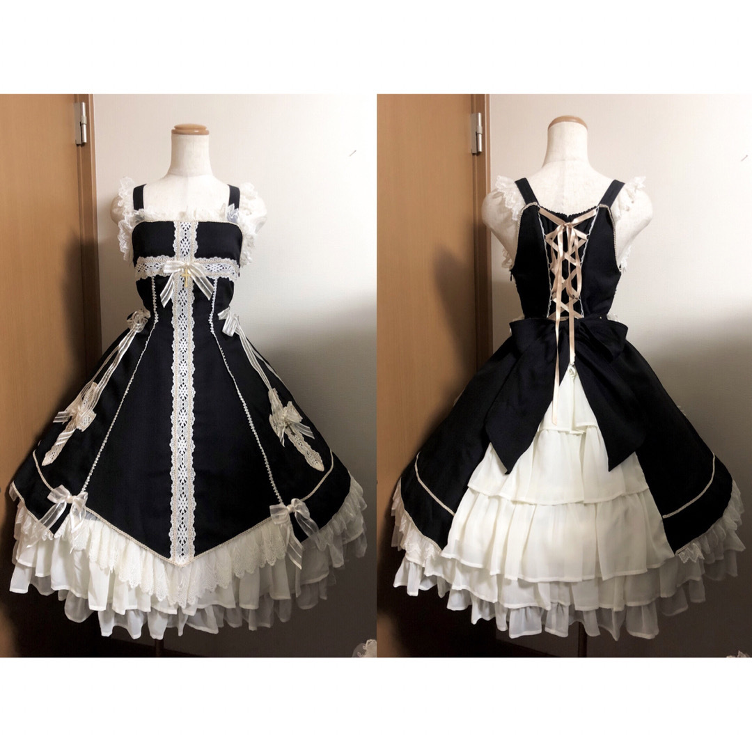 大人気希少品 着丈&裾周り調節可能 レースペチコート付きクリノリン パニエ