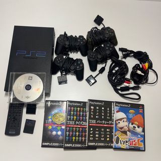 ソニー(SONY)のSONY PS2 SCPH-30000 コントローラー ソフトセット(家庭用ゲーム機本体)