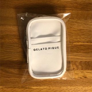 ジェラートピケ(gelato pique)のジェラートピケ  キャリーポーチ　白　ホワイト(ポーチ)