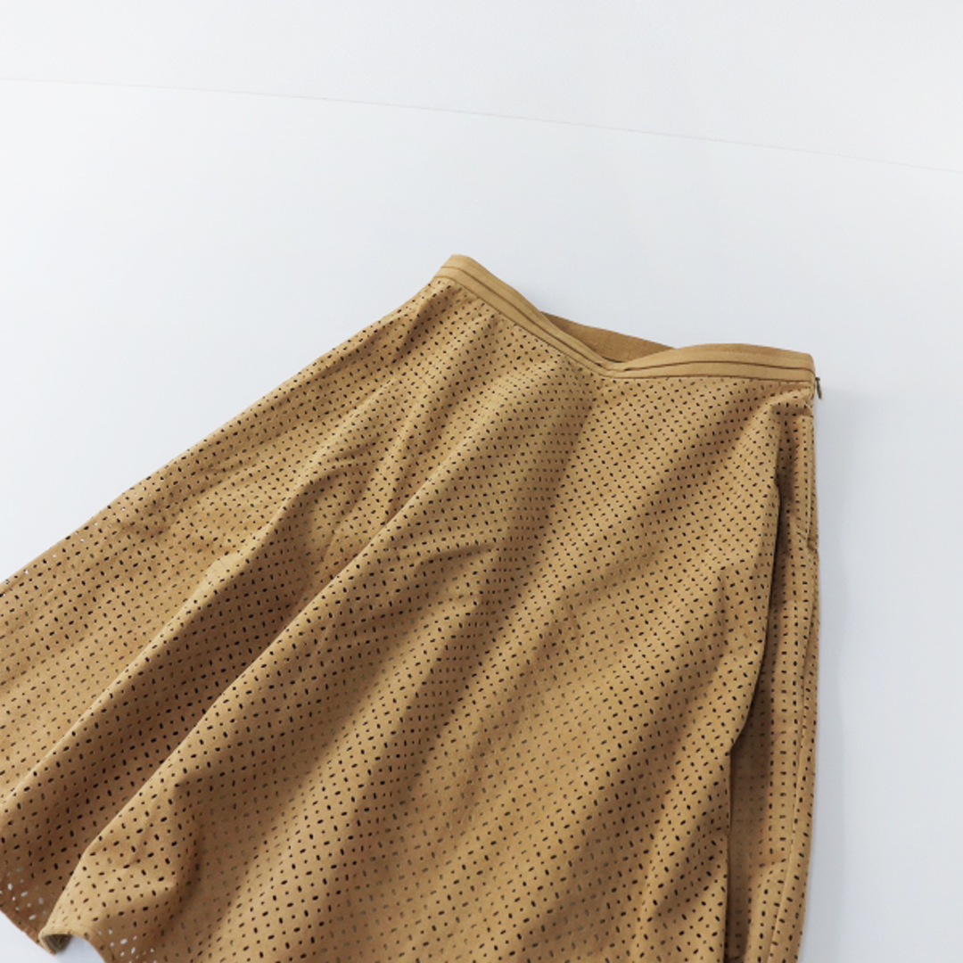 【美品◎】ハーディエイミス シルク100% スエード調素材 スカートセットアップ