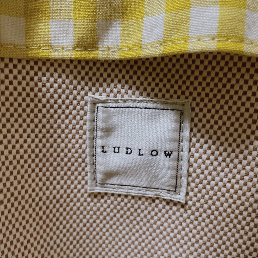 ご専用⭐︎LUDLOW　ギンガムチェックトートS　ハンドバッグ　イエロー　美品