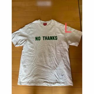 シュプリーム(Supreme)のsupreme NO THANKS Tシャツ　ホワイト　L(Tシャツ/カットソー(半袖/袖なし))