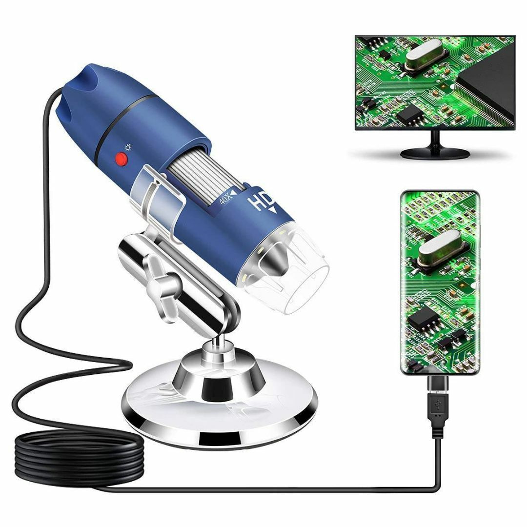 USB接続でデータ転送可能なコンパクトデジタル顕微鏡-
