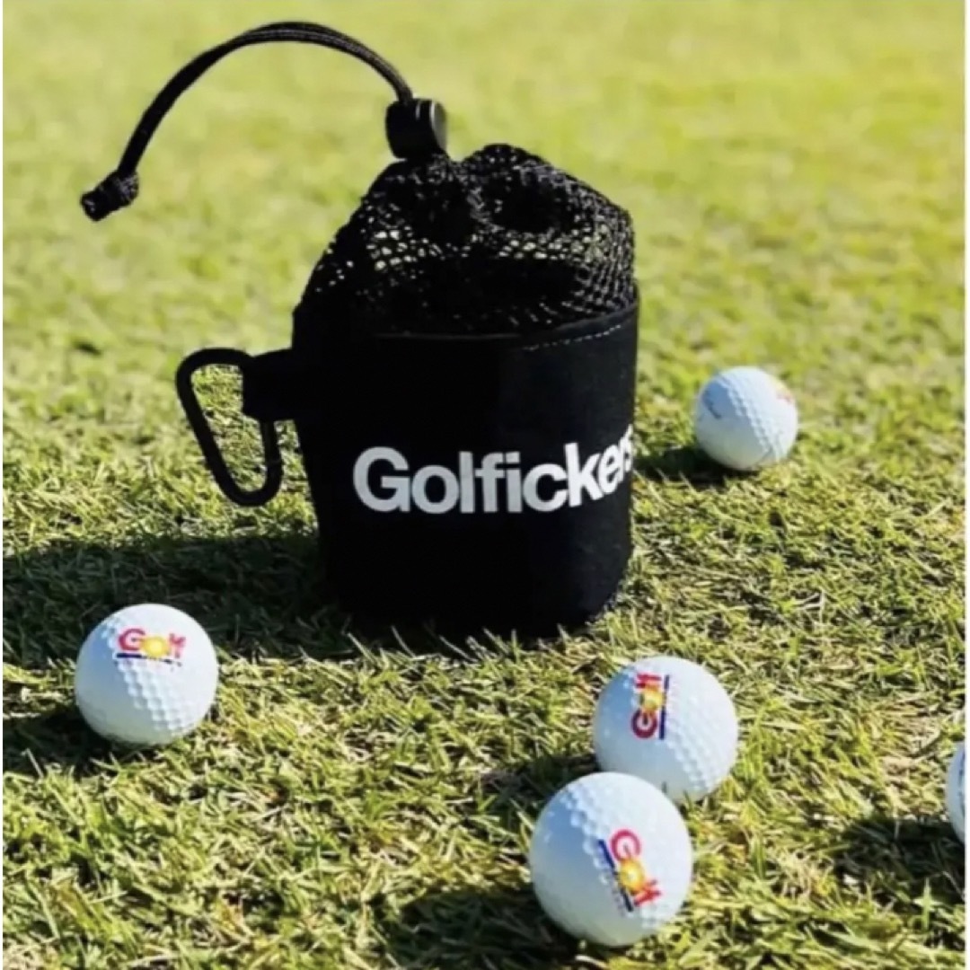 値下げ!新品!ゴルフィッカーズ Golfickers ボールポーチ 黒