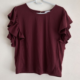 オリーブデオリーブ(OLIVEdesOLIVE)のフリルスリーブ　Tシャツ(シャツ/ブラウス(半袖/袖なし))