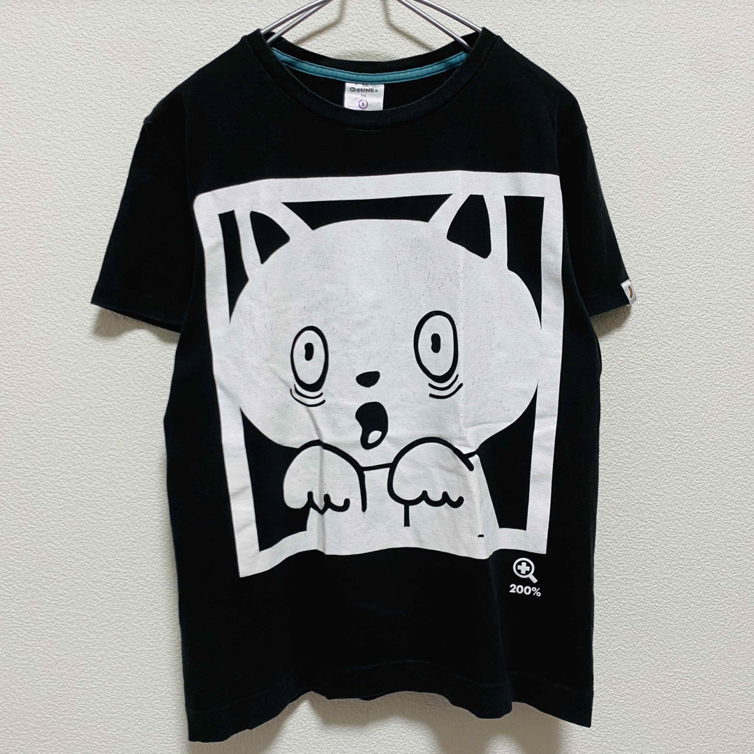 CUNE(キューン)の一点物　キューン(CUNE)  S/STee 猫びっくり 2倍 メンズのトップス(Tシャツ/カットソー(半袖/袖なし))の商品写真