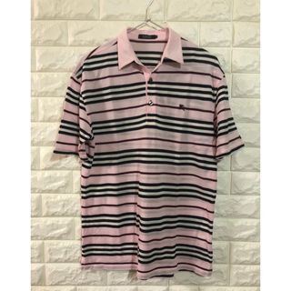 バーバリーブラックレーベル(BURBERRY BLACK LABEL)の美品　バーバリー　ボーダー　ポロシャツ(ポロシャツ)