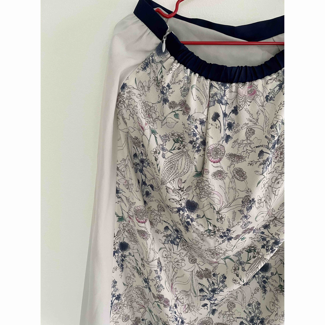 【SunaUna】スプリングフラワー　切替スカート レディースのスカート(ひざ丈スカート)の商品写真