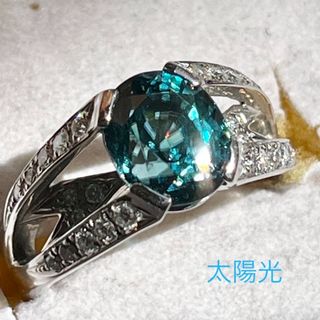 天然ジルコン　　ブルージルコン　4.5ct リング(リング(指輪))