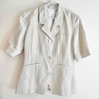 エイチアンドエム(H&M)の夏　セットアップ　半袖　ジャケット　ロングスカート(テーラードジャケット)