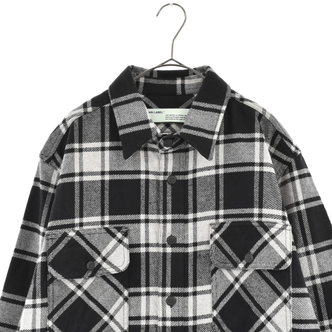 OFF-WHITE オフホワイト 18AW Quote Flannel Shirt クオートフランネル