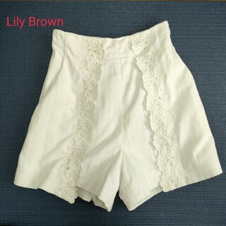 リリーブラウン(Lily Brown)のLily Brown  リリーブラウン　コットン刺繍ショートパンツ(ショートパンツ)