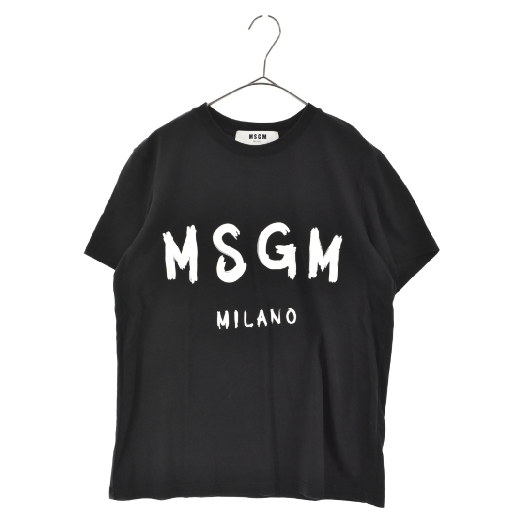 美品 MSGM MILANO ロゴプリント 半袖Tシャツ グレー S