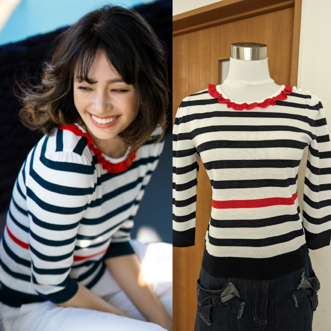 新品タグ未着M'S GRACY エムズグレイシー Shirring Blouse