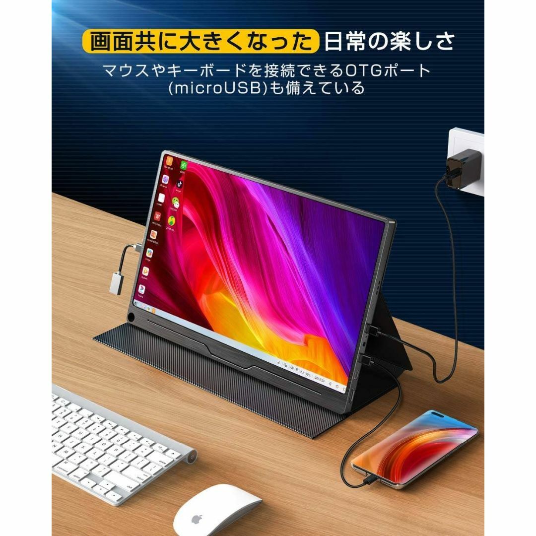 モバイルモニター 15.6インチ, 4K