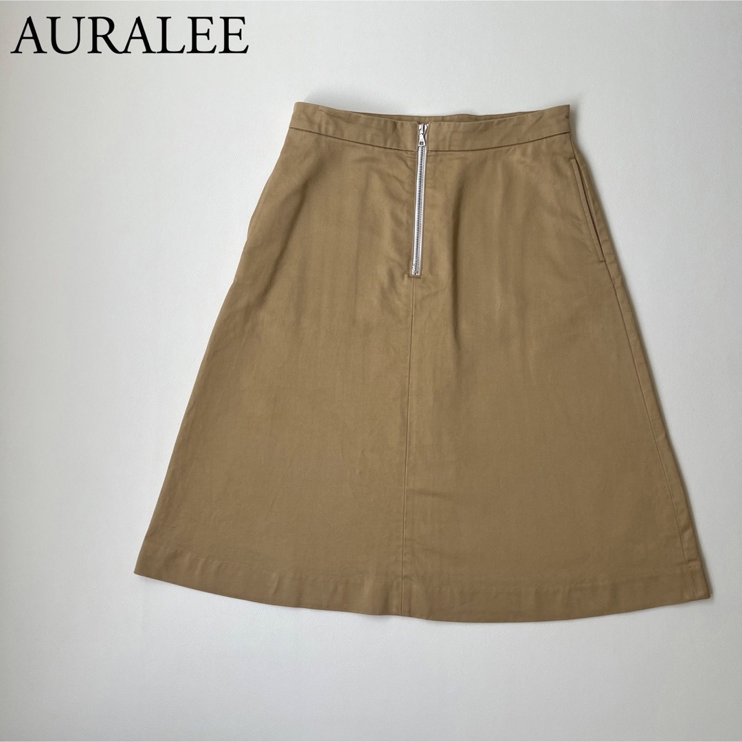 AURALEE(オーラリー)のAURALEE オーラリー　フレアスカート　ロング　日本製 レディースのスカート(ロングスカート)の商品写真