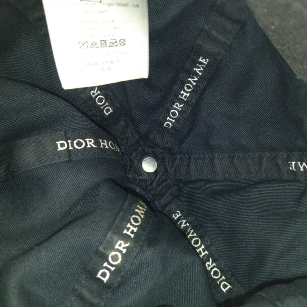 Dior HOMME ディオールオム HARDIOR 刺繍ロゴキャップ 帽子 ブラック 733C903W5250 7