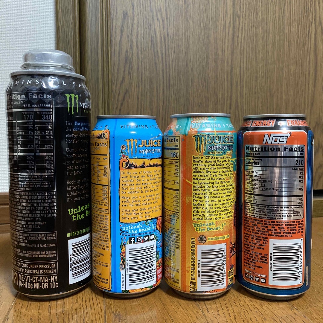 Monster Energy(モンスターエナジー)の【新品未使用】海外版 エナジードリンク 食品/飲料/酒の飲料(ソフトドリンク)の商品写真