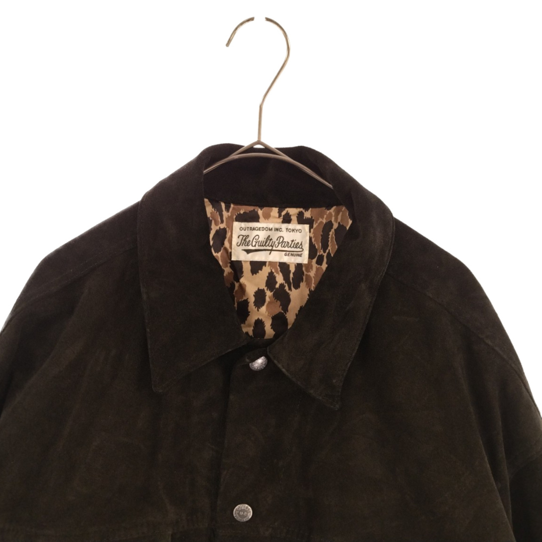 WACKO MARIA ワコマリア 22SS LEATHER JACKET 裏地レオパード レザージャケット ブラック 22SS-WMO-JK02 S